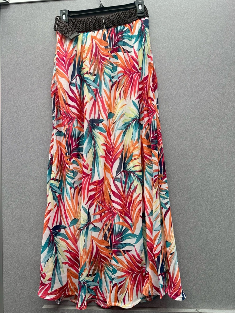 Tropical Print light weight Maxi Skirt - Multi‑Color.   Small, medium large & XL